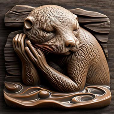 3D model otter (STL)